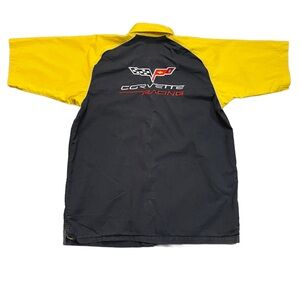 Vintage Corvette Racing Pit Stop Shirt Yellow Black